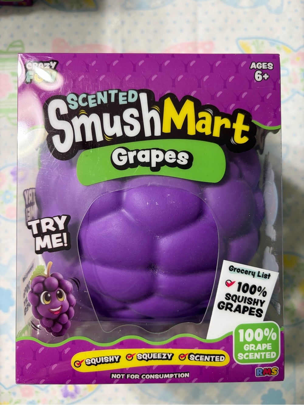 Scented smush mart Grapes Squishy Toy - Purple